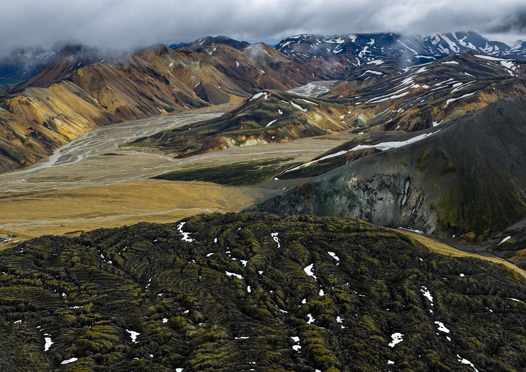 Lavafield covered with moss